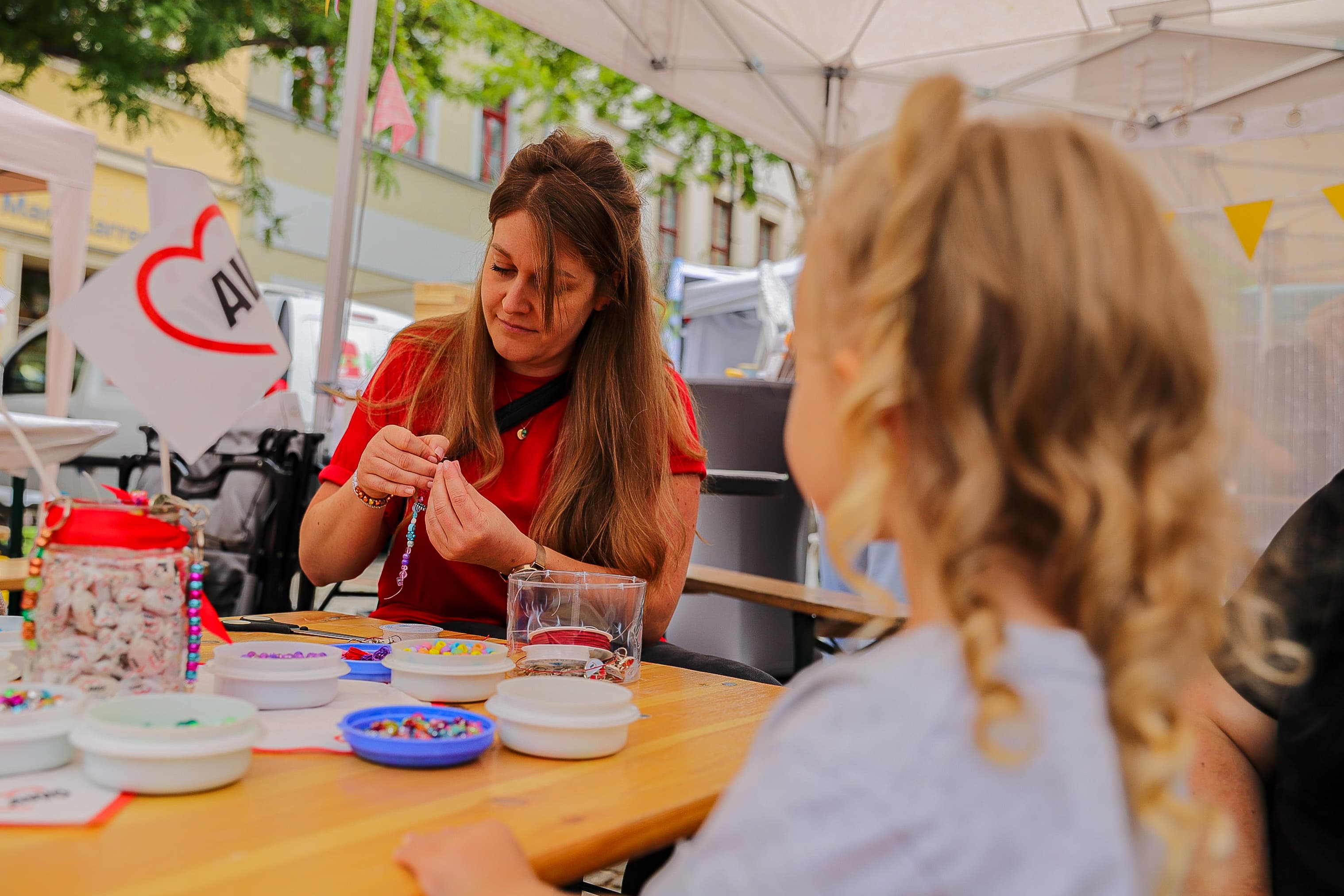 Impression vom Pop Up Markt